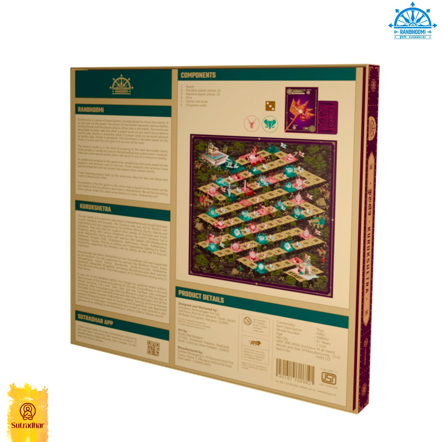 Ranbhoomi Kurukshetra Board Game